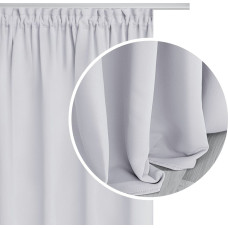 Aptumšojošs aizkars 140x270 balts, gatavs uz Hold aptumšošanas lentes