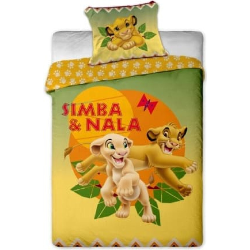 Lauvas karalis gultas veļa 160x200 Simba un Nala 5630
