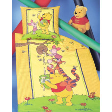 Vinnija Pūka gultasveļa 140x200 D dzeltena 0138