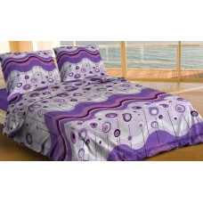 Mizas pakaiši 160x200 raksts 79/1 Violetas konfektes ar pogām 100% bieza kokvilna