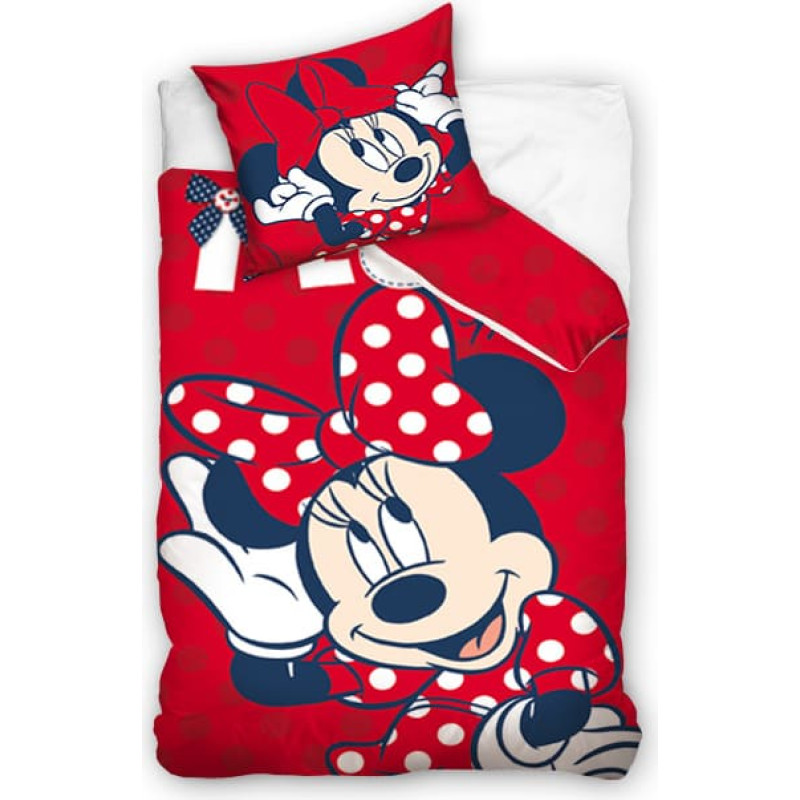 Minnie Mouse Mini gultas veļa 140x200 C Minni red 9293