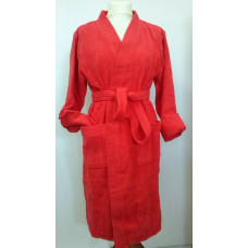 AlgoNatural peldmētelis + čības Izmērs XXL Red COTTON 100%