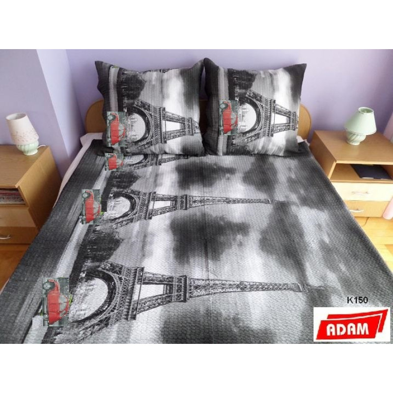 Mizas pakaiši 160x200 K150 Paris Red Eifeļa tornis