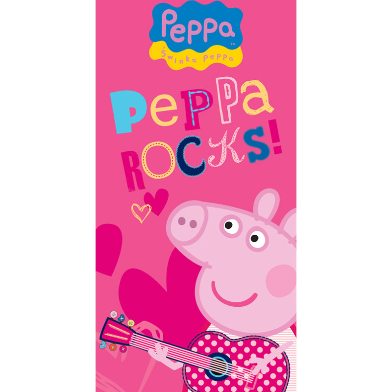 Peppa Pig dvielis 70x140 C Peppa Rocks 4100