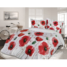 Ekskluzīva satīna gultas veļa 200x220 D 21419/1 Maki Red