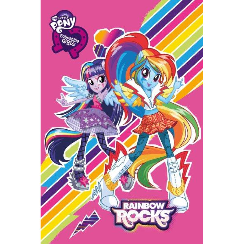 Poniju dvielis 40x60 EG 01T 7506 Rainbow Rocks bērnudārzam