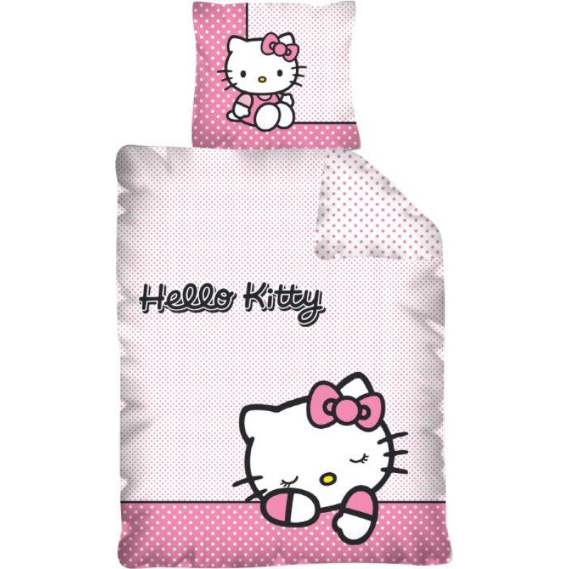 Kokvilnas gultasveļa 140x200 Hello Kitty 9791 HK 10B