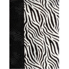 Dekoratīvā spilvendrāna 45x70 03 Zebra Black + White Zema cena