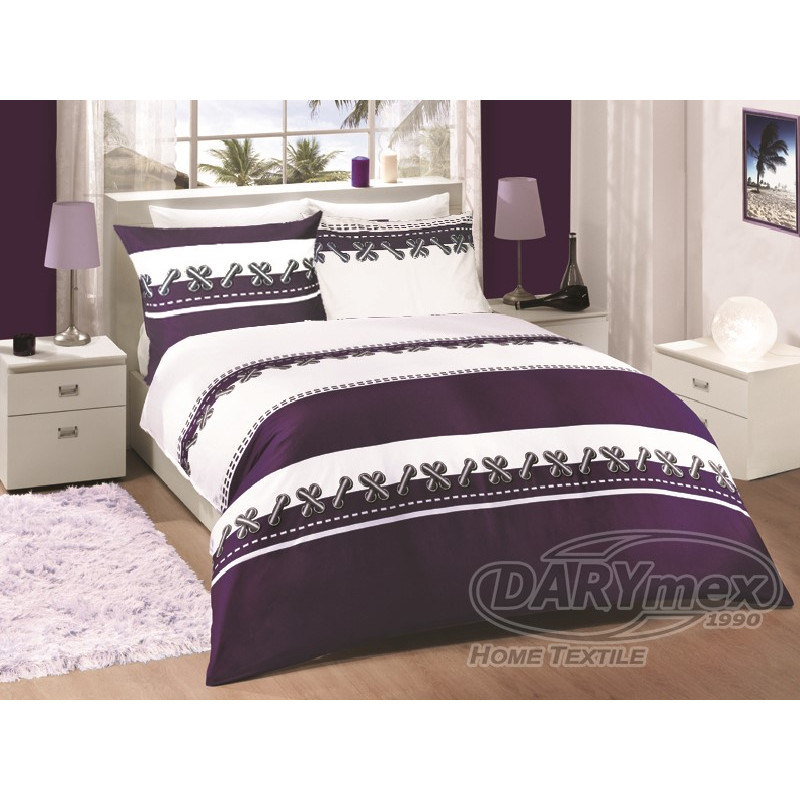 Satīna gultas veļas izmērs 160x200 Dupont violets Exclusive Luxury