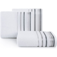 Livia dvielis 50x90 10 balts un sudrabs 500 g/m2