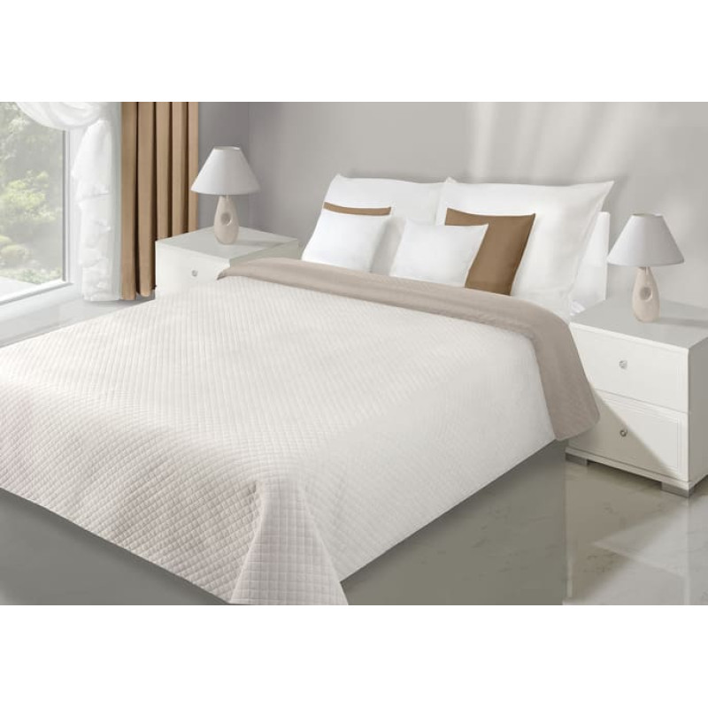 Divpusējs gultas pārklājs 70x150 Filip 05 krēmkrāsas bēšs