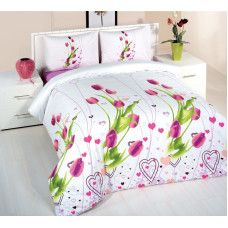 Kokvilnas gultasveļa 160x200 Sine lilac Exclusive Premium