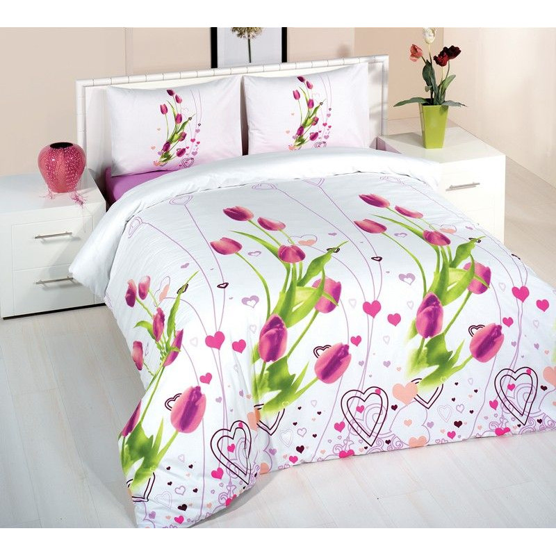 Kokvilnas gultasveļa 160x200 Sine lilac Exclusive Premium