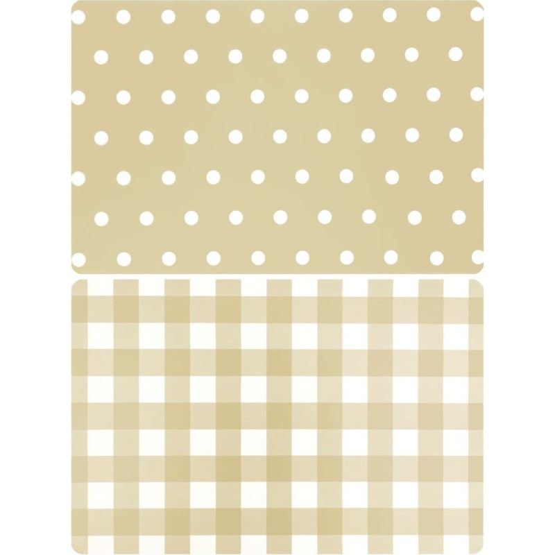 Galda paliktnis 28x43 Madera, abpusējs, krēmbalts punktveida čeks