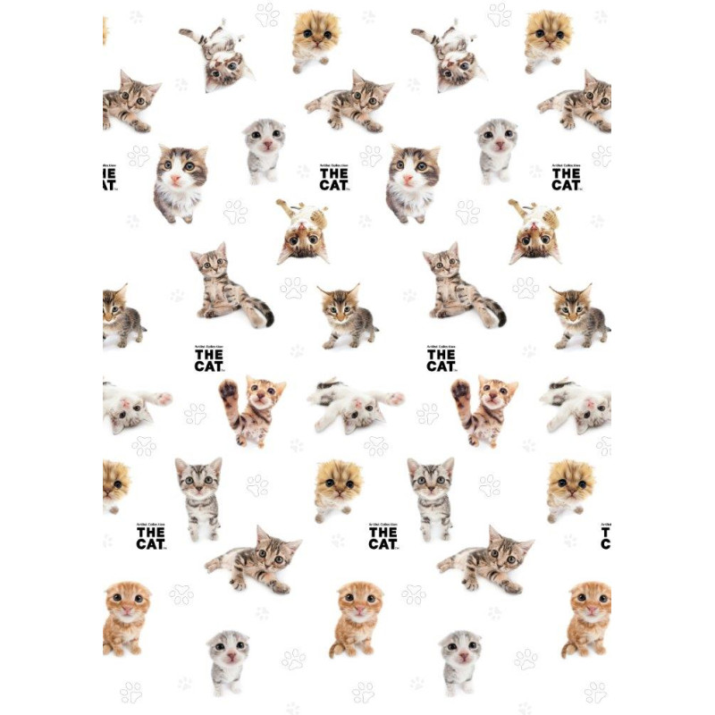Kokvilnas palags 140x200 Cats Cats The Cat