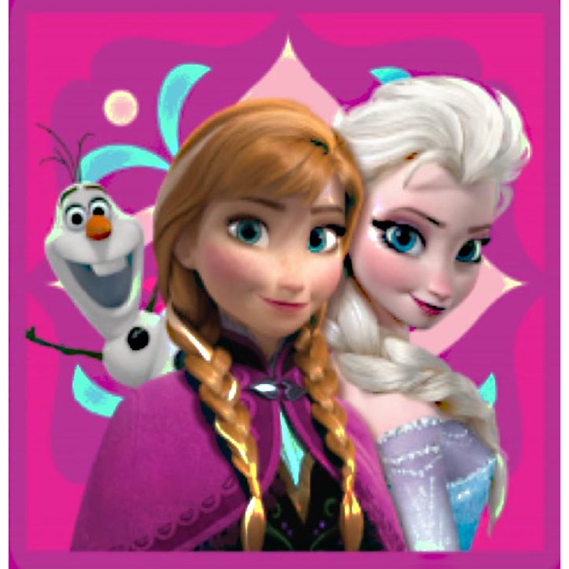 Burvju dvielis 30x30 Frozen Frozen B 0405 Anna Elsa Olaf Princeses