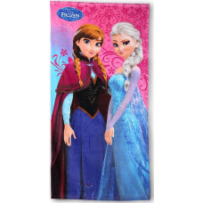 Pludmales dvielis 70x140 Frozen Frozen 5466 Anna Elsa bērniem