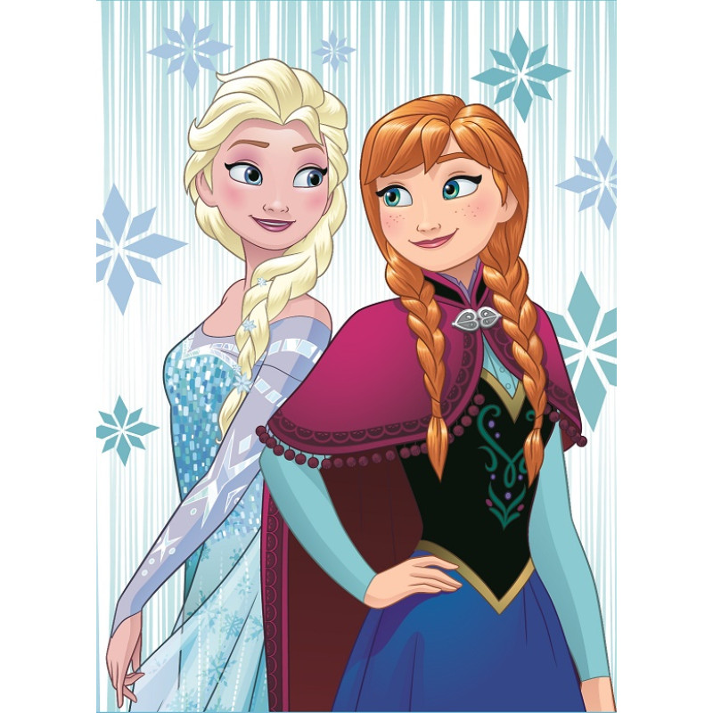 Kokvilnas dvielis 40x60 Frozen Ania and Elsa snowflakes 8958