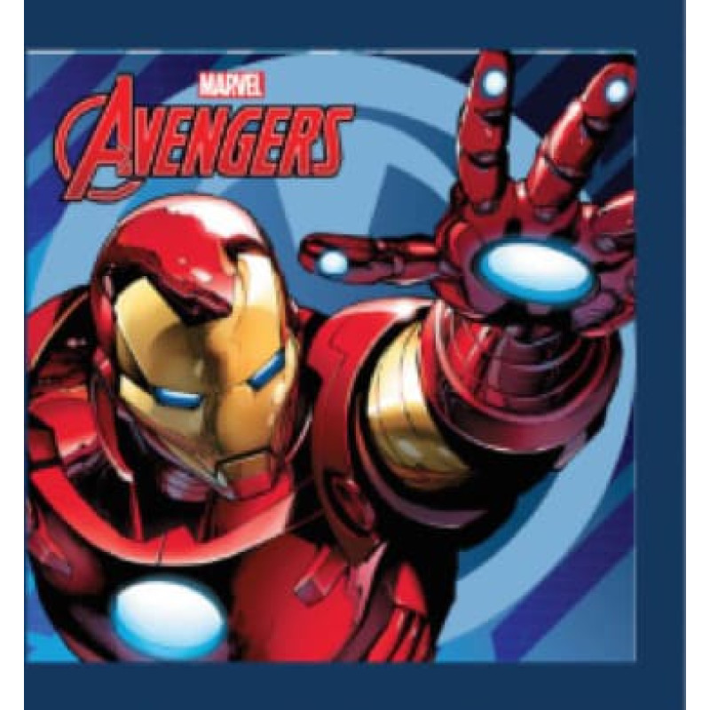Burvju dvielis 30x30 Avengers C 2119 Iron Man Tony Stark tērauda bruņas