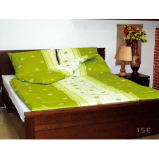 Flaneļa gultasveļa 200x220 15E Margaretka zaļa
