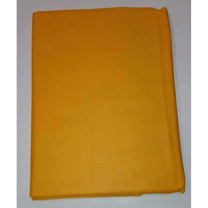 Kokvilnas palags 180x200, dzeltens zelts S06, vienkrāsains