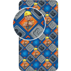 Kokvilnas palags 90x200 Bob the Builder 0297 bērniem