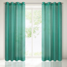 Gatavs aizkars ar starplikām 140x250 Liza smaragds