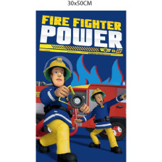 Bērnudārza dvielis 30x50 Fireman Sam 0566 Fire Department zils