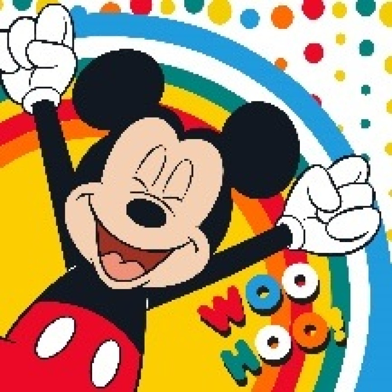 Burvju dvielis 30x30 Mikijs 041 Mickey Mouse 3594