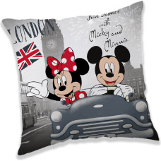 Bērnu spilvendrāna 40x40 3D Mini un Mickey Mouse 4004 Londonā Mikijs un Minnija Pele
