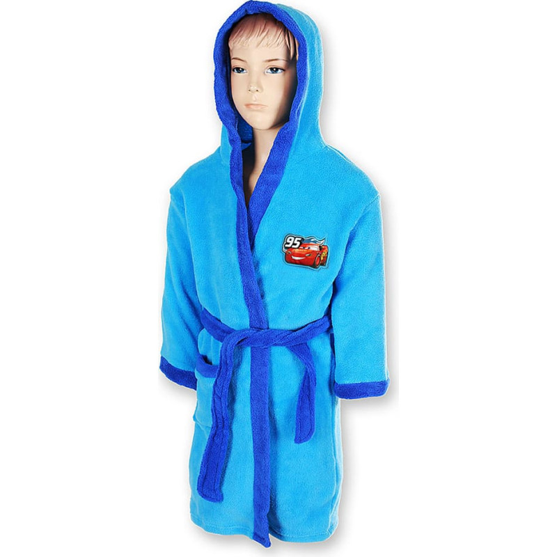 Bērnu plīša peldmētelis Cars Cars 92/98 2-3 gadi zils Lightning McQueen