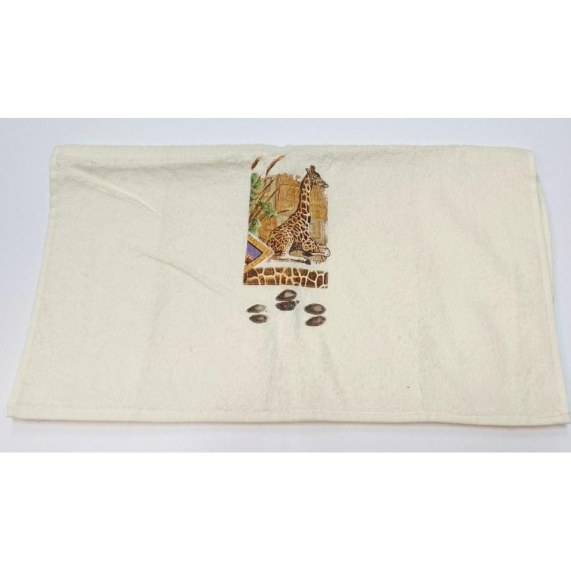 Misir dvielis 50x90 Safari Giraffe ekrii izpārdošana