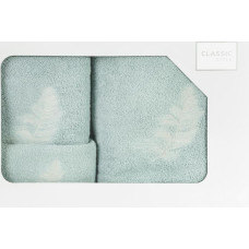 Komplektā 3 dvieļi, piparmētru sudraba spalvas, 380g/m2 Nadia