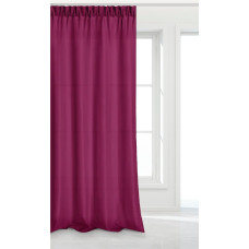 Gatavs aizkars 140x270 amarants uz Viva lentes viesistabai