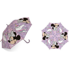 Bērnu lietussargs Mini Mouse Unicorn 5242 Minnie Mouse zvaigznes vienradzis rozā lietussargs rozā rokturis