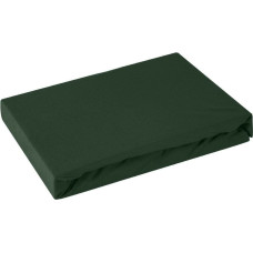 Džersija palags ar gumiju 160x200 tumši zaļš augstajam matracim 30 cm 125 g/m2