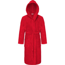 Robin XXL frotē peldmētelis ar kapuci, sarkana viesnīcas kokvilna, 450g/m2