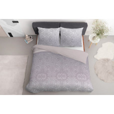Satīna gultas veļa 160x200 Dekoratīvais pūderis rozā 4057 A Home Satin 124