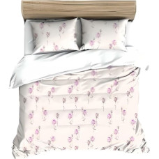 Kokvilnas spilvendrāna 40x40 pūderrozā rozes 120 N kokvilna Maks