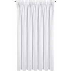 Balts aizkars 140x270 Tina ar smalku rakstu, gatavs uz F10 lentes
