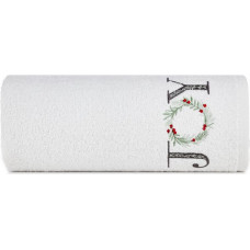 Ziemassvētku vecīša dvielis 70x140 balts Ziemassvētki 18 450 g/m2