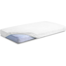 Frotē palags ar gumiju 220x200 balts 01 Classic