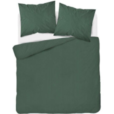 Damaskas gultasveļa 180x200 olīvu, vienkrāsainas svītras 1 cm Pure