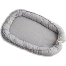 Prestige lina plain baby Nest 55x80 pelēks pozicionēšanas matracis