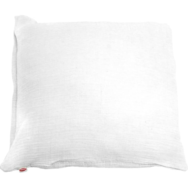 Muslīna spilvendrāna 40x40 Balta muslīna ar rāvējslēdzēju