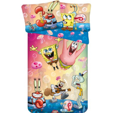 Bērnu gultas veļa 140x200 Sponge Bob ballīšu spilvendrāna 70x90