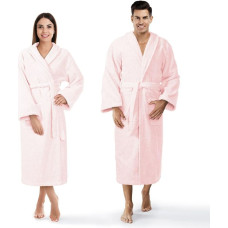 Prestiż frotē peldmētelis L/XL, pūderrozā, viesnīcas kokvilna 450g/m2