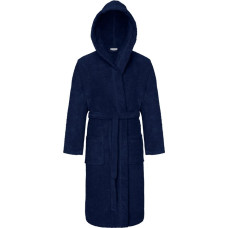 Frotē peldmētelis ar kapuci Robin S/M, tumši zila viesnīcas kokvilna 450g/m2