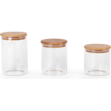 3 Pola konteineru komplekts pārtikas uzglabāšanai 680 800 1000 ml