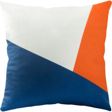 Dekoratīvā spilvendrāna 43x43 Smr 03 balta oranža tumši zila 210g/m2